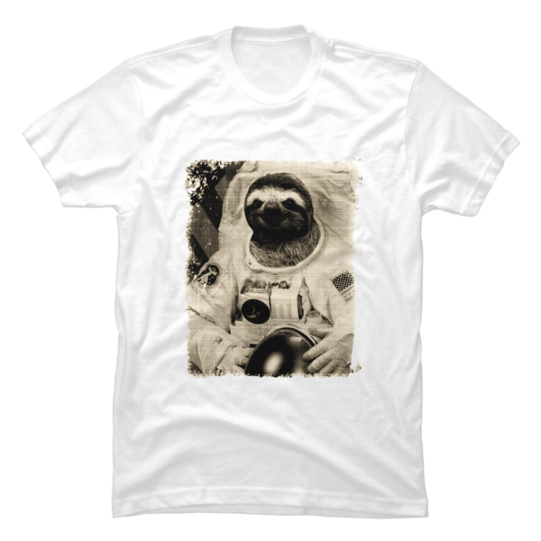 astronaut sloth shirt
